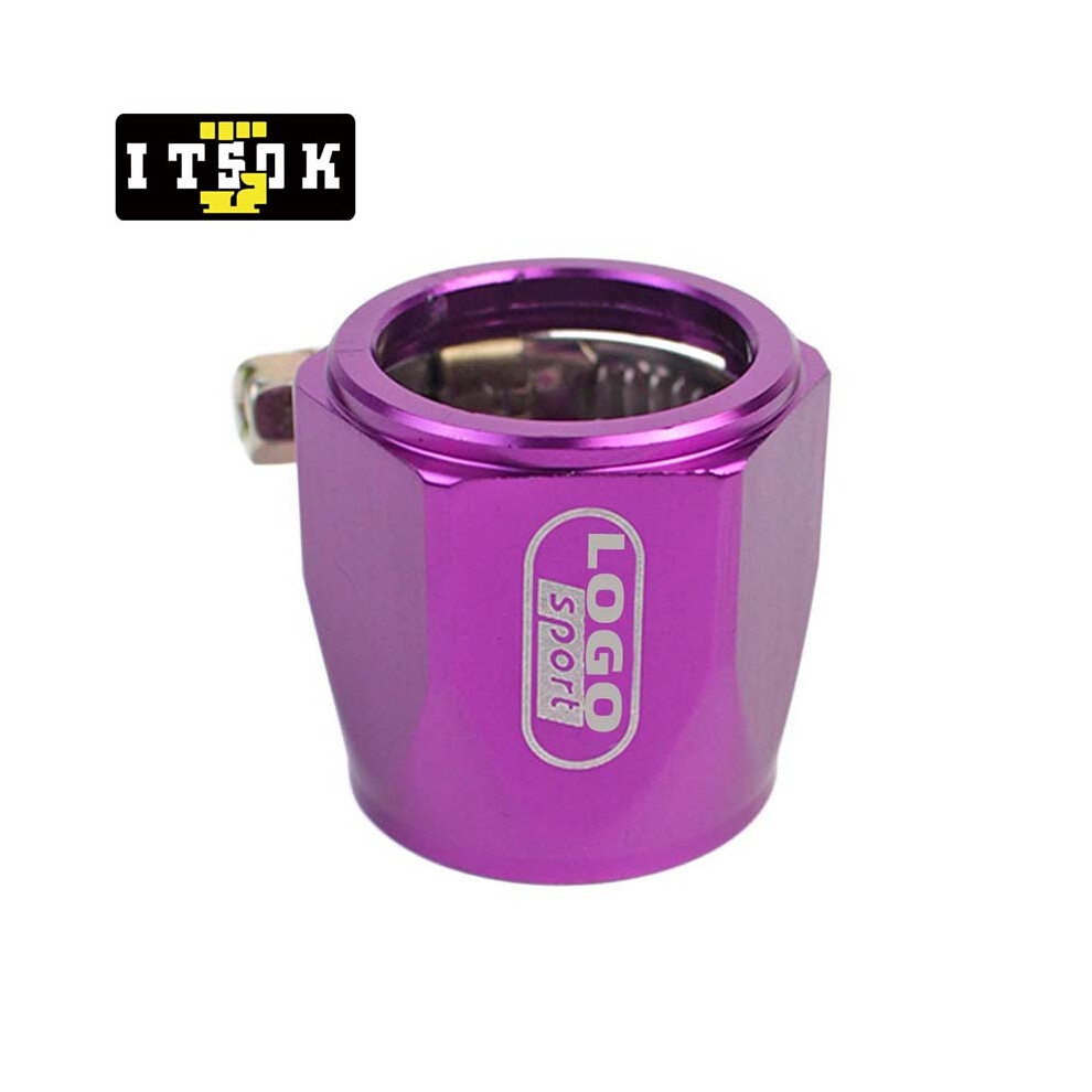 (16Mm ) Hose Clamp Finisher 16Mm 45Mm 50Mm Aluminum Fuel Pipe Clip Oil Water Tube Hose Fittings Finisher Clamps Purple 9454443767531