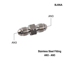 (BJ06A) AN3 Motorcycle Motor Bike Hydraulic Brake Oil Hose Line Banjo Fitting m10x1 stainless Steel 10mm New