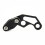 (Black) Motorcycles Line Clamp Pipe Clamp Tubing Bracket Clamp Modification Parts Bracket  for Replaceable 1