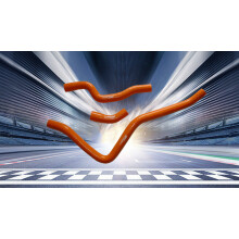 (Orange) For Yamaha Raptor 660 silicone radiator hose 2001 2002 03 04 05 01 02 2003 2004 2005