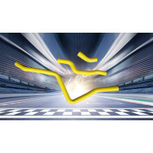 (Yellow) For Yamaha Raptor 660 silicone radiator hose 2001 2002 03 04 05 01 02 2003 2004 2005