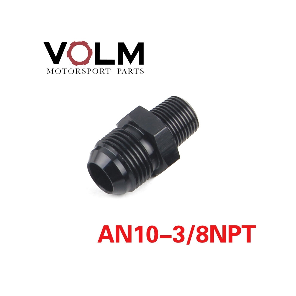(An10 To 38Npt) Male An6 An8 An10 -6An 8An 10An 1/4 Npt 1/8 Npt 3/8Npt Straight Adapter Flare Fitting Auto Hose Fitting Male Oil Cooler Fitting 9454443777684