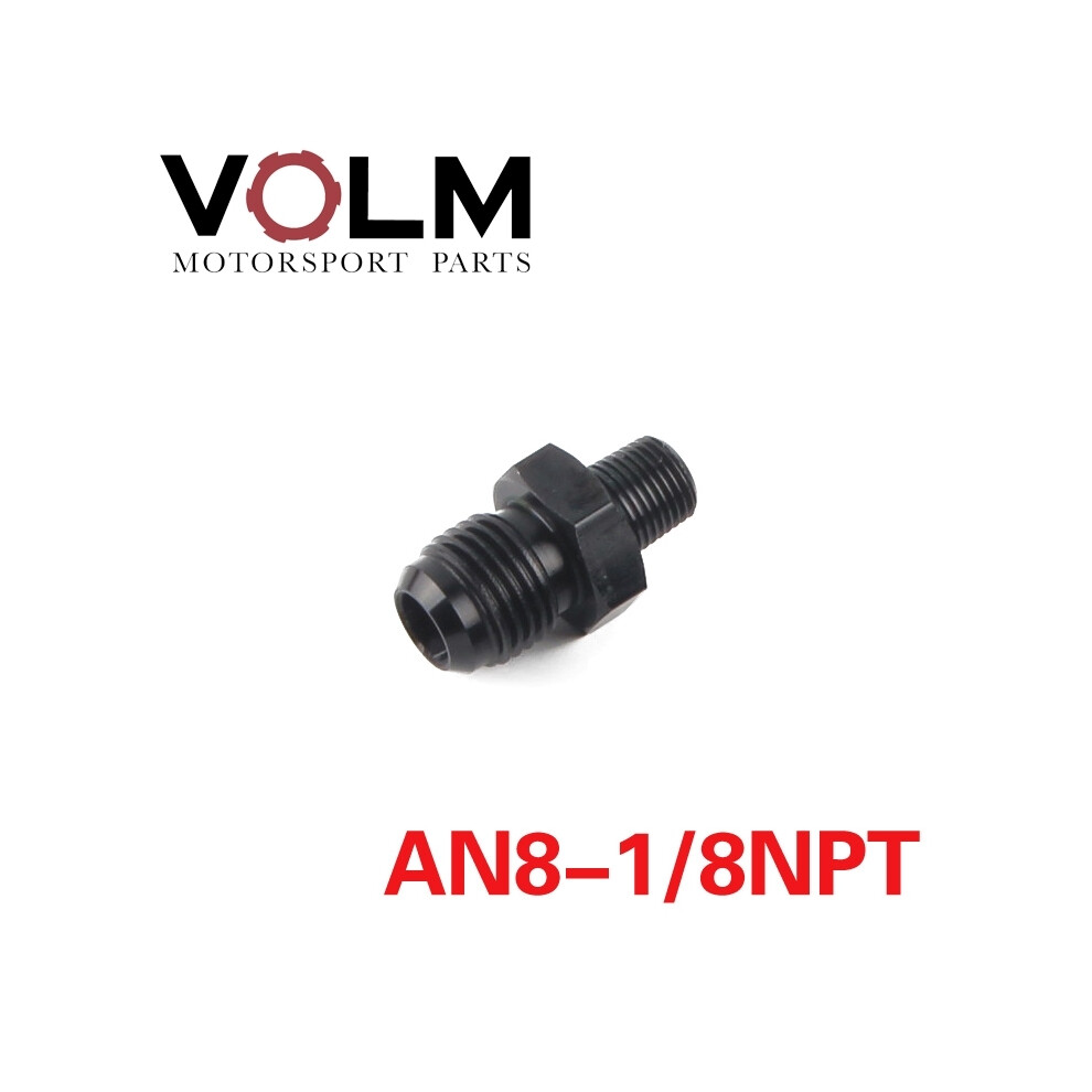 (An8 To 18Npt) Male An6 An8 An10 -6An 8An 10An 1/4 Npt 1/8 Npt 3/8Npt Straight Adapter Flare Fitting Auto Hose Fitting Male Oil Cooler Fitting 9454443777738
