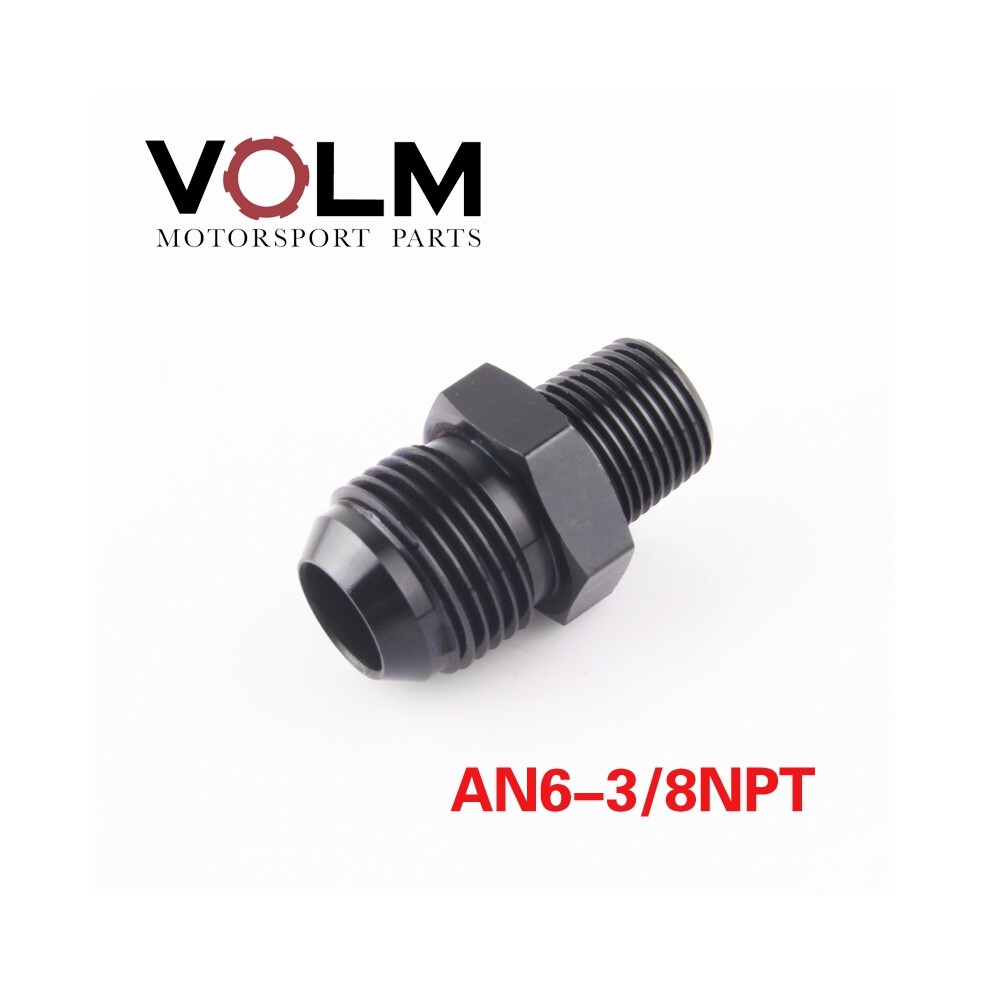 (An6 To 38Npt) Male An6 An8 An10 -6An 8An 10An 1/4 Npt 1/8 Npt 3/8Npt Straight Adapter Flare Fitting Auto Hose Fitting Male Oil Cooler Fitting 9454443777721