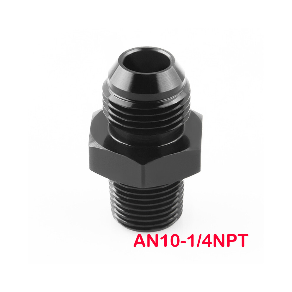 (An10 To 14Npt) Male An6 An8 An10 -6An 8An 10An 1/4 Npt 1/8 Npt 3/8Npt Straight Adapter Flare Fitting Auto Hose Fitting Male Oil Cooler Fitting 9454443777783
