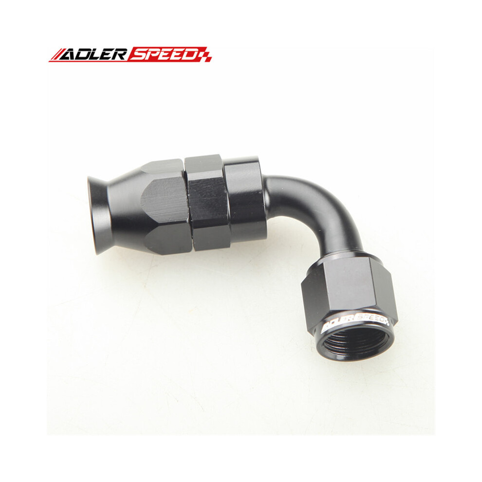 (AN12-90 Degree) 90 Degree Aluminum Alloy AN4/6/8/10/12 PTFE Hose End Fitting E85 Hose End Joint For PTFE Nylon or Steel Braided Fuel Line Hose-image-OPC-PF7KDYV-NEW