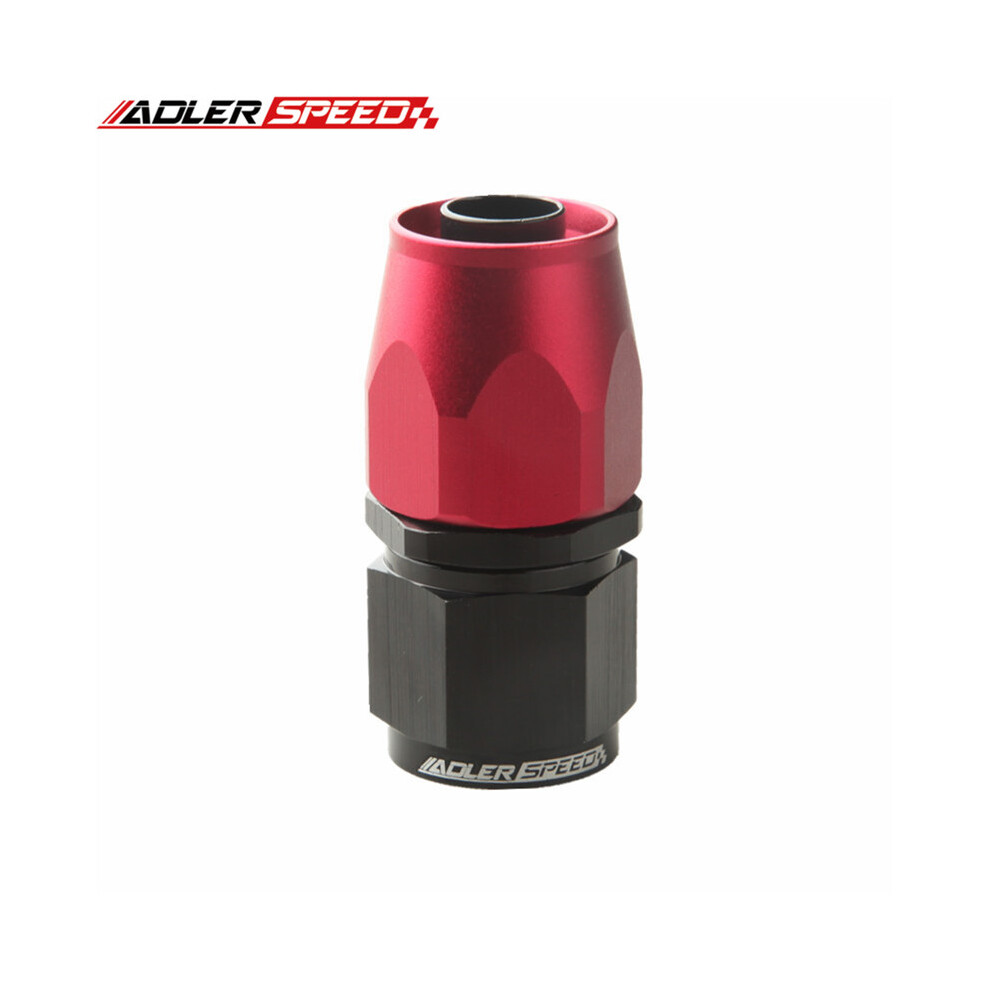 (An20-0) Universal An4/An6/An8/An10/An12/An16 Straight 45 90 Degree Oil Fuel Swivel Hose End Fitting Oil Hose End Adaptor Kit Black/Red 9454443713675