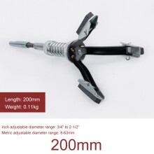 (200mm) 51-177mm Three-jaw Brake Cylinder Sander Inner Diameter Grinder Steel Flexible Shaft Honing Car Engine Cylinder Bore Hone Tool