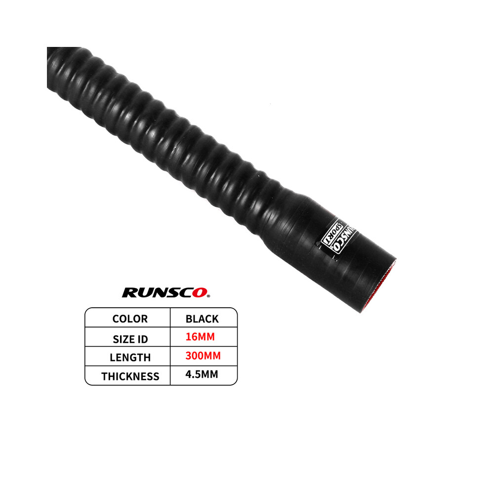 (30CM-BK-ID16mm) ID16 18 20 25 28mm Silicone Flexible Hose Radiator Tube for Air Intake High Pressure Rubber Joiner Pipe Length 30cm-image-OPC-PF7KHSN-NEW