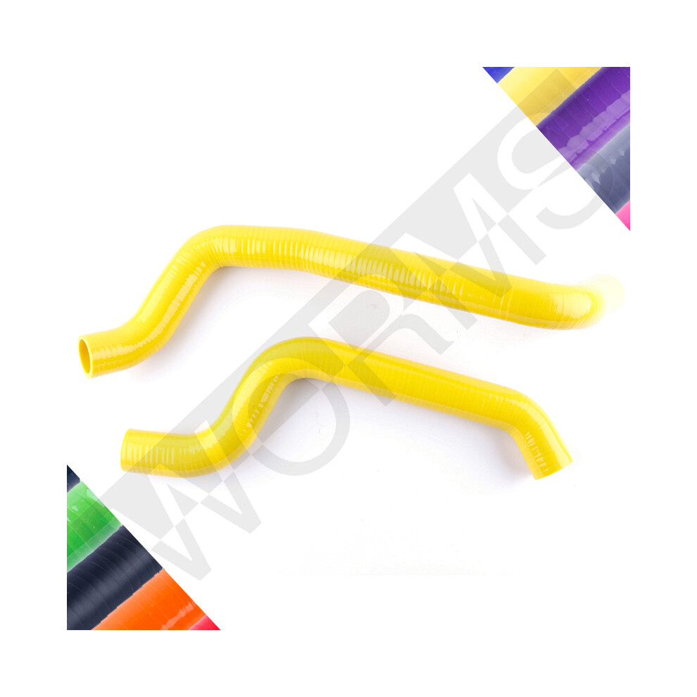 (Yellow) For 1990-1999 Mitsubishi 3000Gt Gto 1991-1996 Dodge Stealth Silicone Radiator Hose Pipe Kit 1992 1993 1994 1995 1997 1998 Yellow 9454443753282