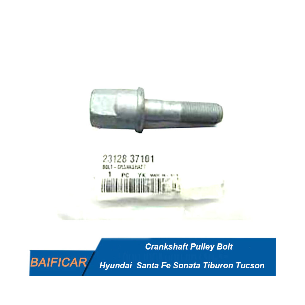 Baificar Brand New Genuine Crankshaft Pulley Bolt 2312837101 23128-37101 For Hyundai Santa Fe Sonata Tiburon Tucson 9454443733765