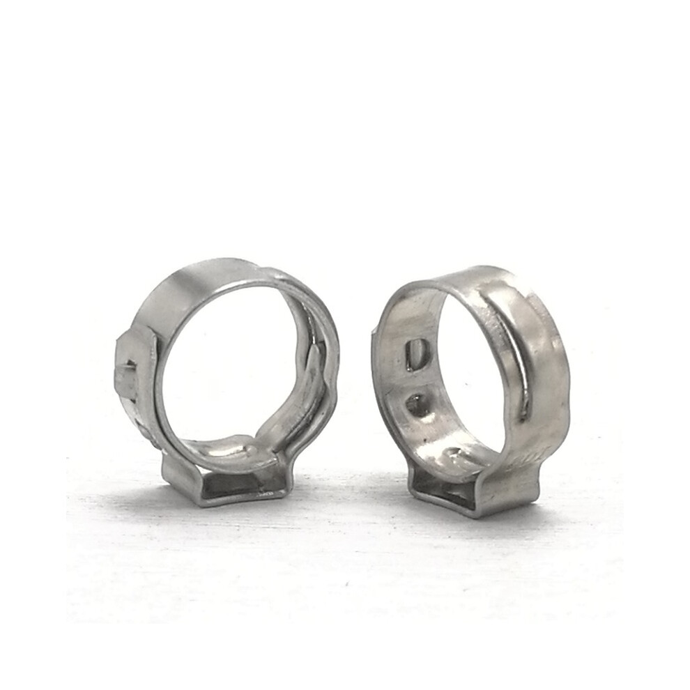 2-20Pcs Hose Clamps Single Ear Stepless 5.8-23.5Mm 304 Stainless Steel Hose Clamps Cinch Clamp Rings For Sealing Kinds Of Hose 9454443778179