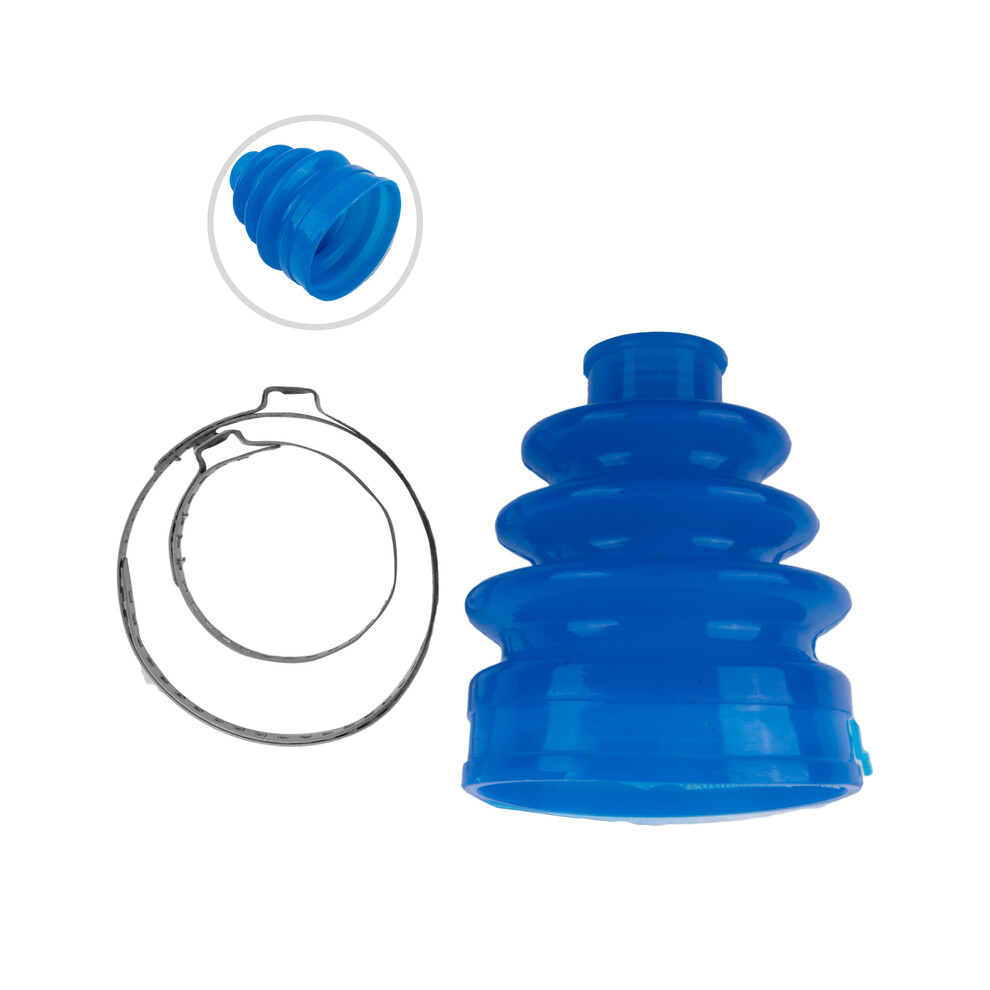 Car Silicone Cv Constant Velocity Cover Universal Outer Cv Joint Stretchy Flexi Cv Boot Gaiter Clamps Kits Aging Resistance Blue 9454443778209