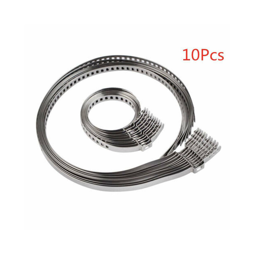 10Pcs Universal Stainless Steel Axle Cv Joint Boot Crimp Clamp Kit Driveshaft Cv Boot Clamp 31- 41Mm 70- 127Mm Adjustable 9454443778292