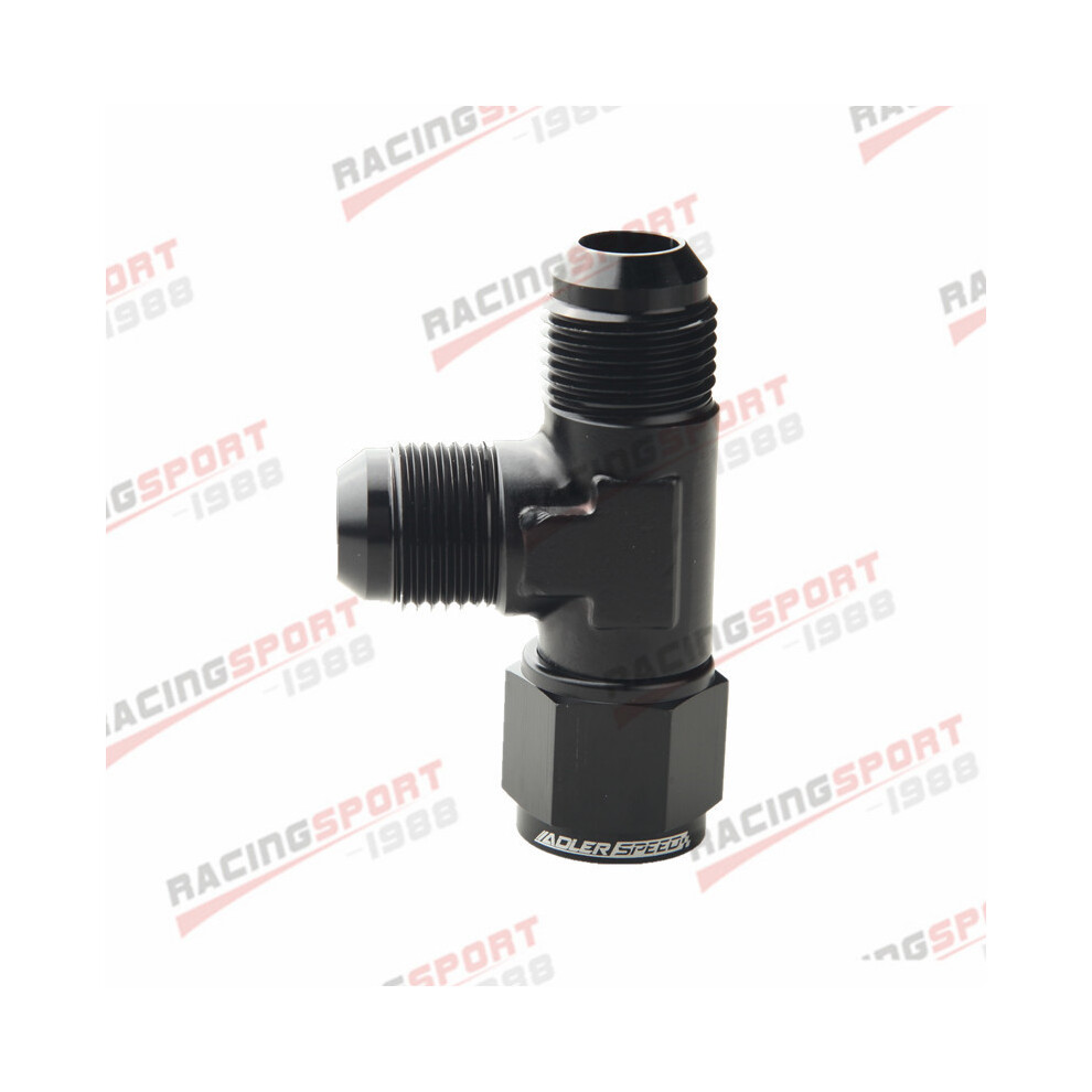 An10 Male To 10An Male To 10An Female Flare Tee T Piece Fuel Fitting Black 9454443780868
