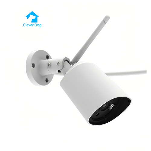 Clever Dog Caméra extérieure étanche blanche 1