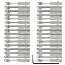 32 PCS Cable Railing Wire rope 3mm 1/8'' Threaded Stud Tension End Fitting Terminal Cross Clip Clamp with Screw Bolts