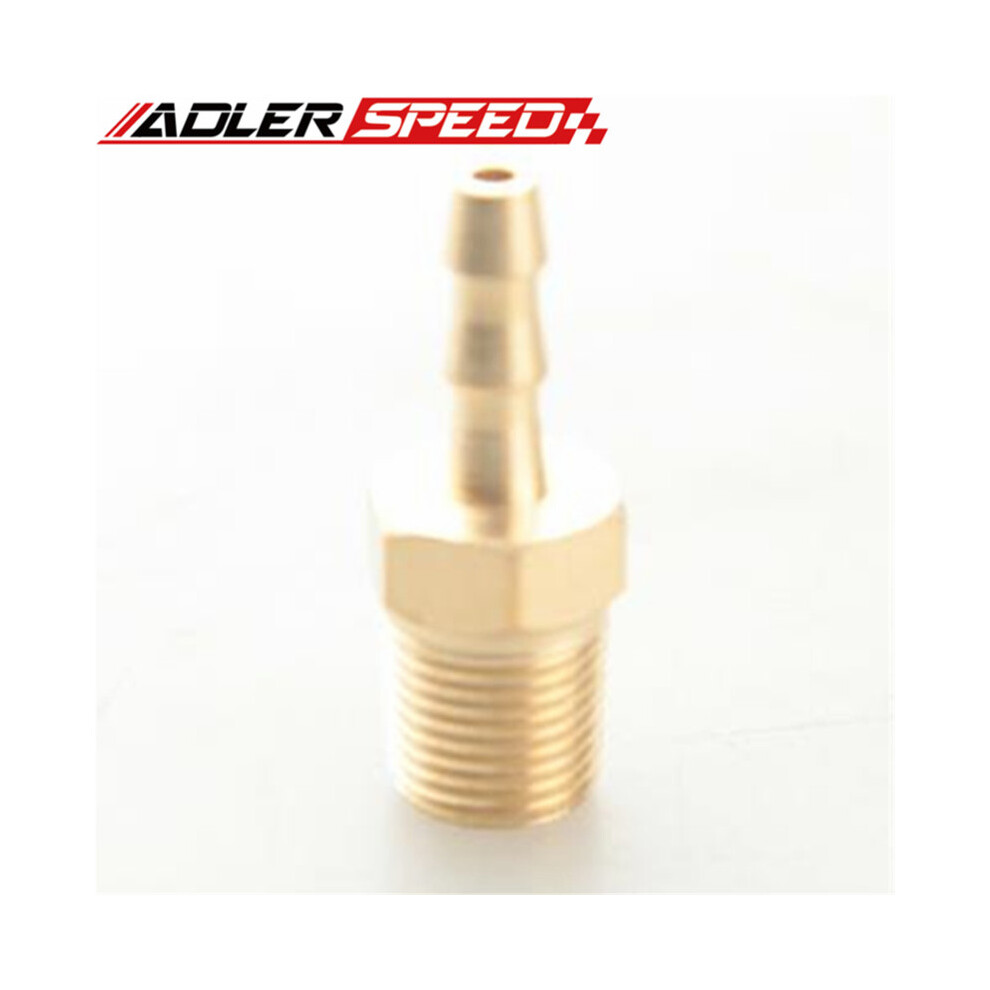 1Pcs 4Mm Hose Barb To 1/8" Male Npt Brass Pipe Fitting Npt Thread 9454443705175