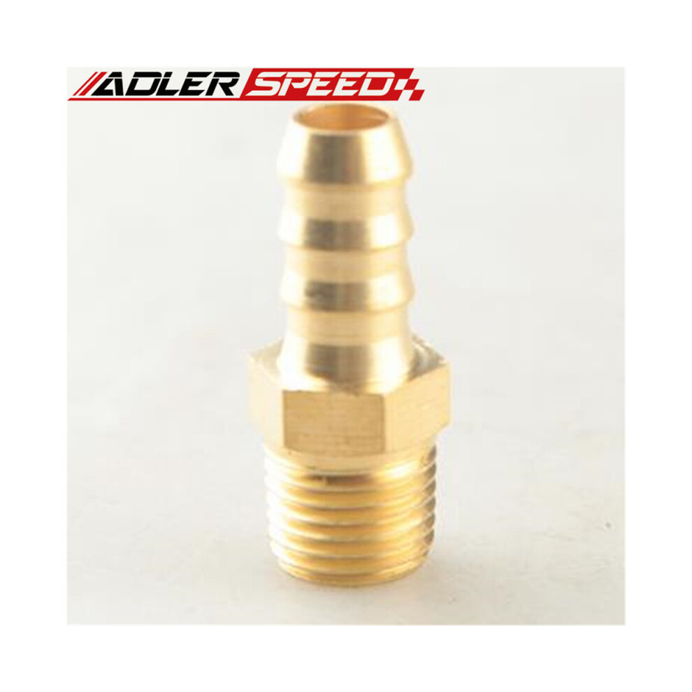 8Mm Brass Hose Barbs Barb To 1/4" Npt Pipe Male Thread 9454443705144