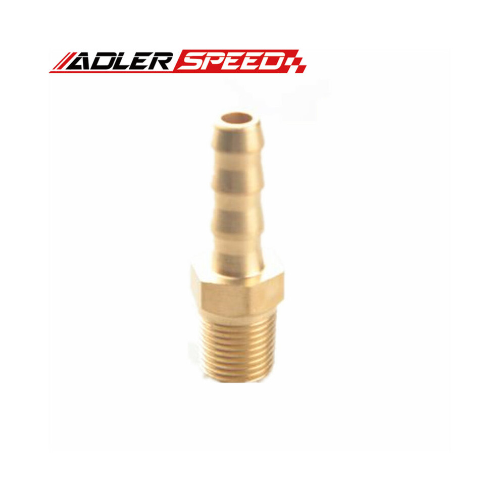 6Mm Male Brass Hose Barb To 1/8" Inch Npt Pipe Male Thread 9454443705274