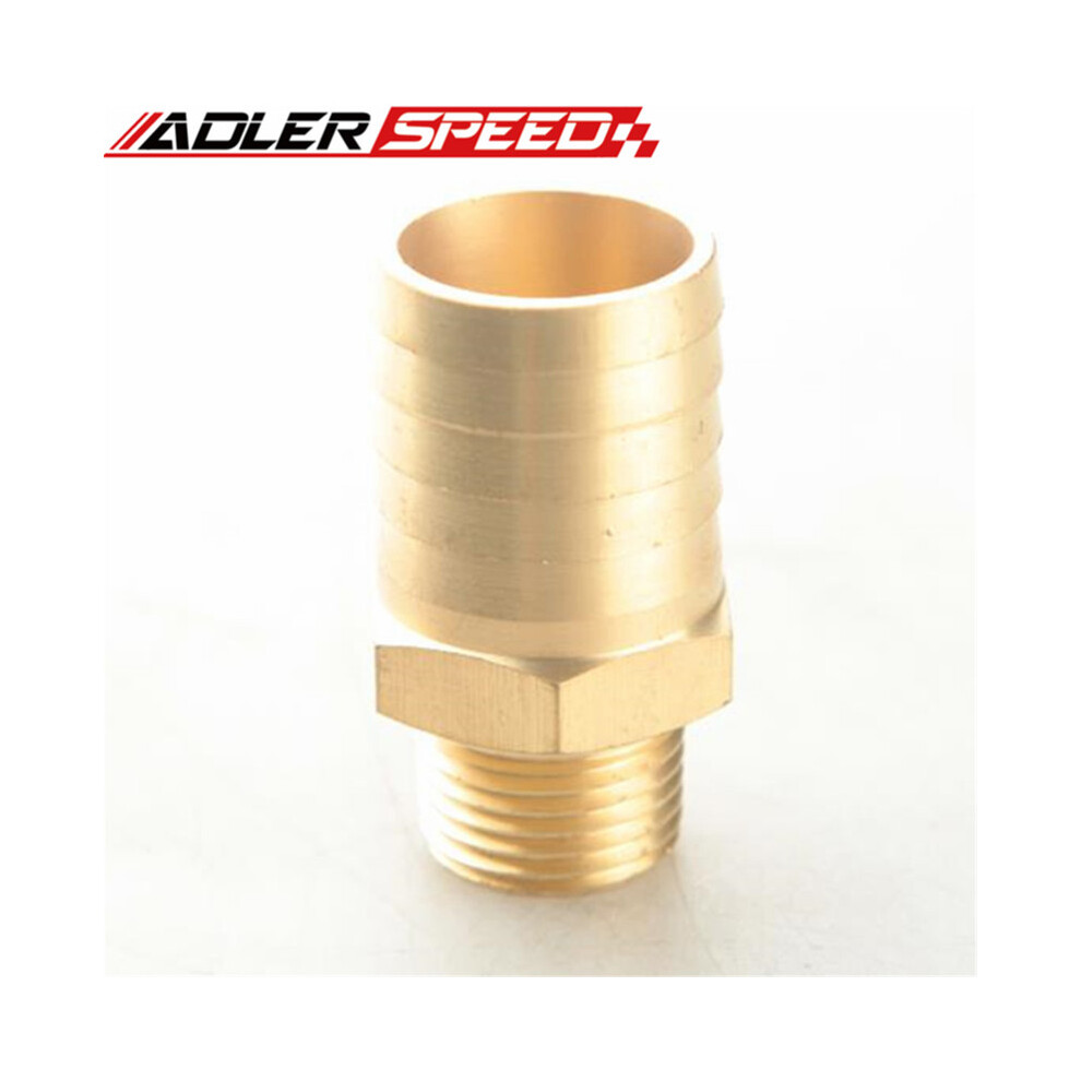 1" Inch Male To 1/2"Inch Npt Straight Brass Hose Barbs Thread Pipe 9454443705281