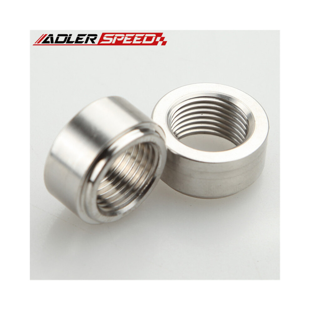 2Pcs/1Pcs O2 Sensor Weld Bung Nut Fitting M18x1.5 Thread Mild Steel 9454443705755