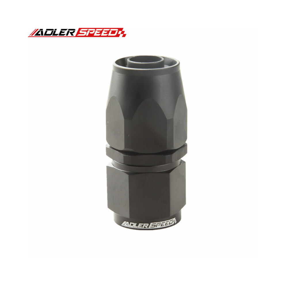 An 6 6An An-6 Straight Fitting Braided Fuel Oil Swivel Hose End Adapter Black 9454443706226
