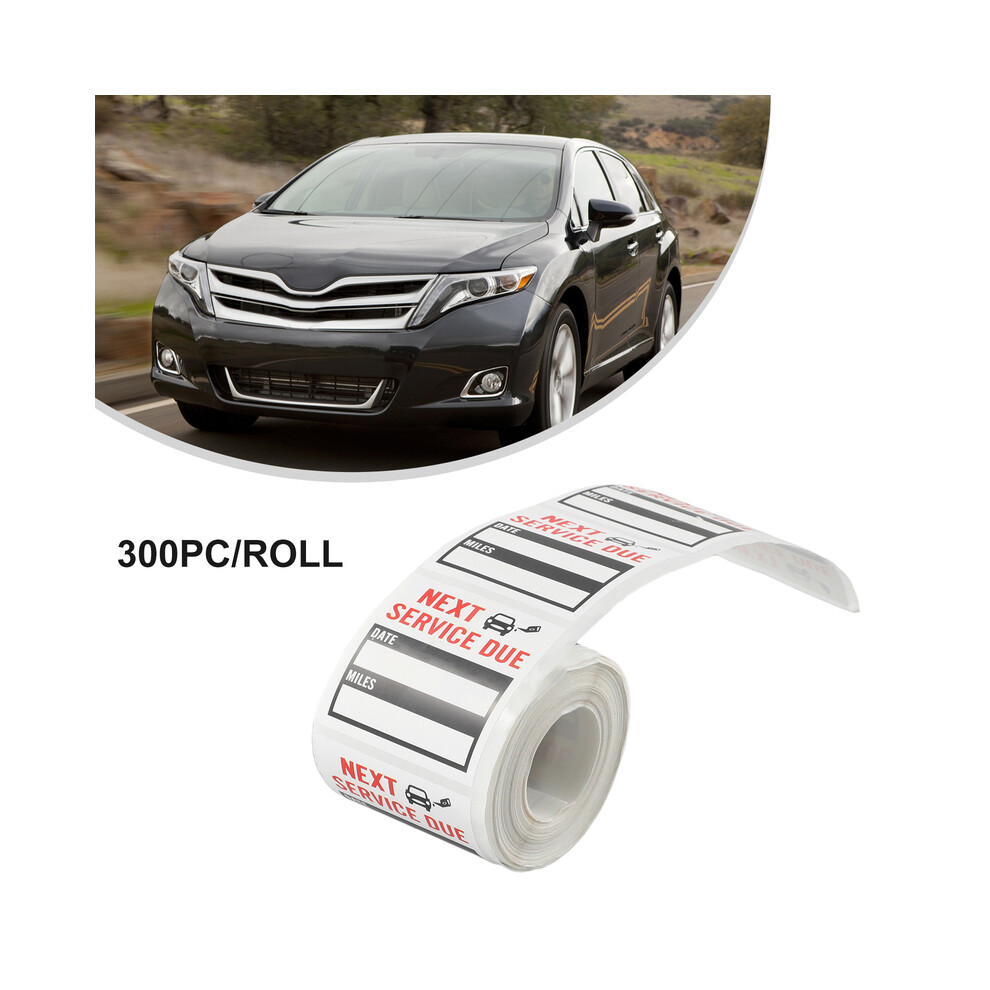 Oil Change Sticker Tools 2*2Inch 300Pcs/Roll Car Car Accessries Clear Lite Sticker Oil Change Service Reminder New 9454443706264