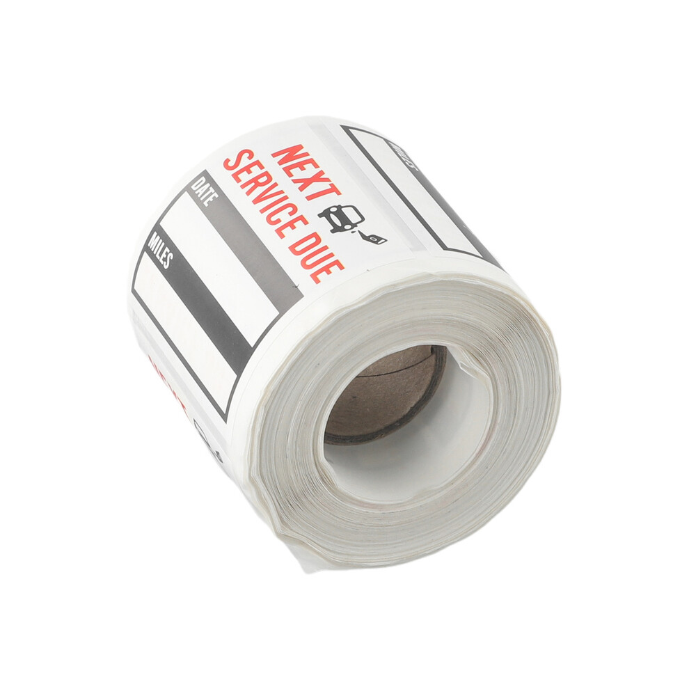 Oil Change Sticker 2*2Inch 300Pcs/Roll Car Car Accessries Clear Lite Sticker Durable Exterior Oil Change Service Static Cling 9454443706288