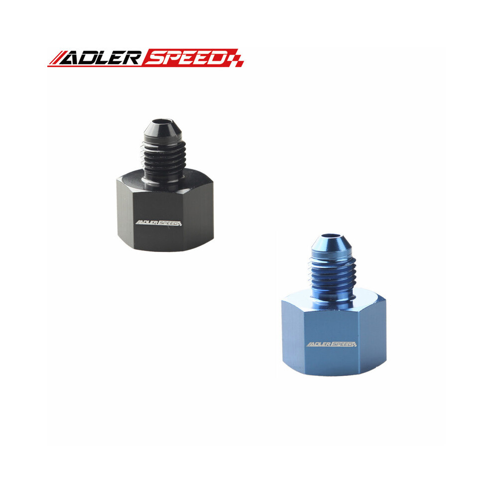 10An Female To 8An Male Flare Reducer Fitting Adapter Aluminum Black/Blue 9454443707643