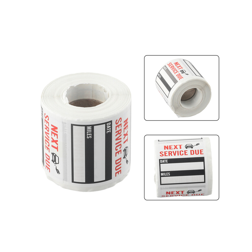 Car Sticker Oil Change Sticker Clear Lite Sticker Oil Change Service Stickers Self Adhesive 2*2Inch High Quality 9454443707773