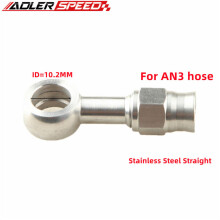 Eye Banjo 10.2mm (3/8") To 3AN AN-3 AN3 Hose End Brake Fitting Stainless Steel