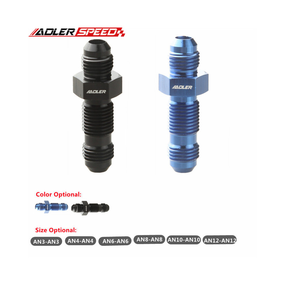 0 Degrees An3 An4 An6 An8 An10 An12 Straight An Bulkhead Adpater Aluminum Fitting Adaptor 9454443708718