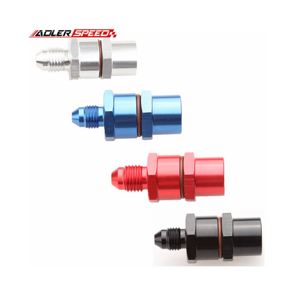8An Male To -8An Female 150 Micron Billet Turbo Oil Feed Line Filter High Flow /Blue Black/Silver/Red 9454443709364