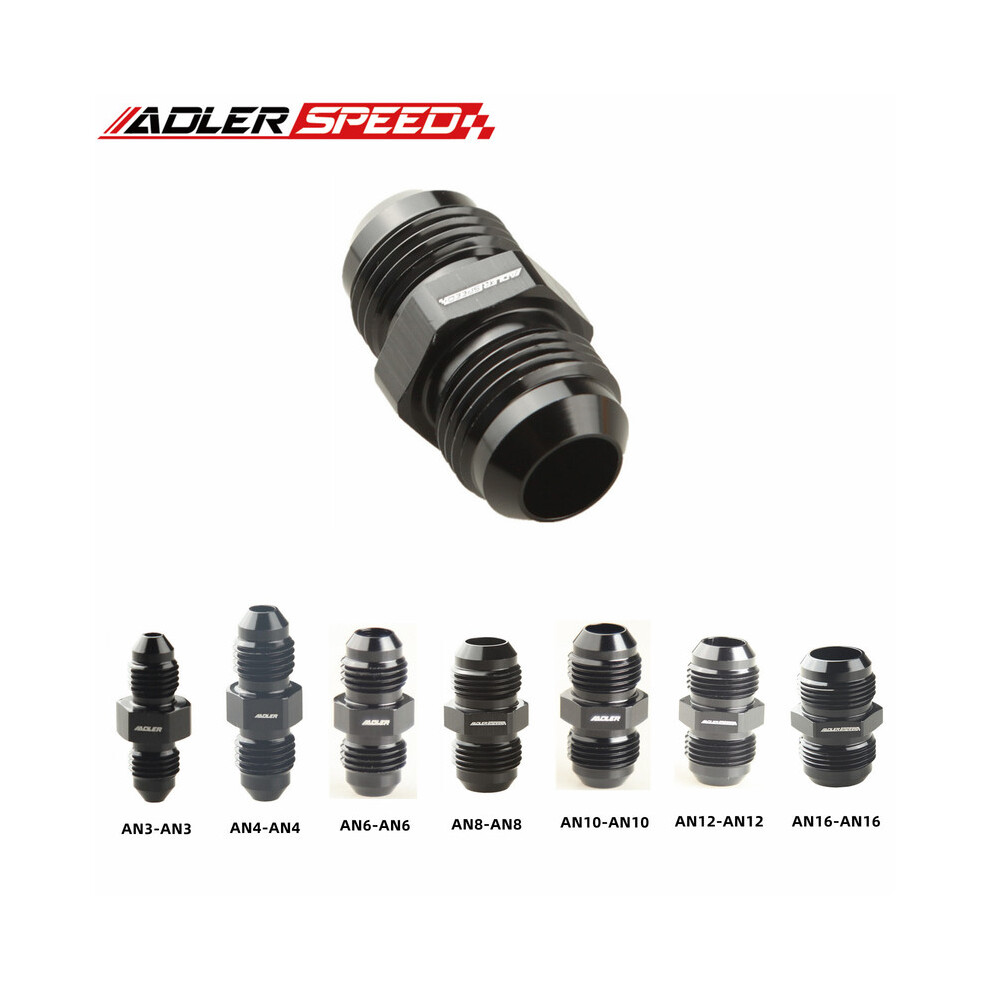 Aluminum An3 An4 An6 An8 An10 An12 An16 An20 Straight Male Flare Union Fitting Adapter 9454443709432