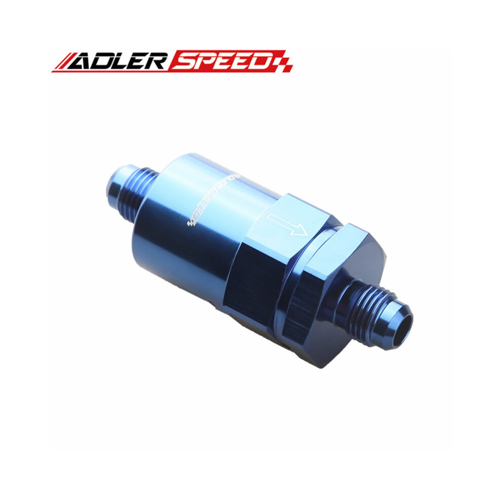 An-6 An6 6An Billet Fuel Filter 30 Micron Aluminum Anodized Blue 9454443709708