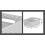 Curver 4x Grey 13L Curver Nestable Plastic Rattan Storage Basket 35.5x29.5cm 2
