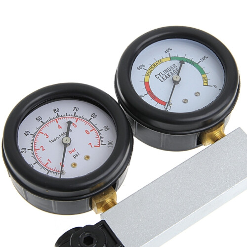 New Hot 1 Set Auto Cylinder Engine Leak Leakdown Tester Compression Gauge Diagnostic Detector 2