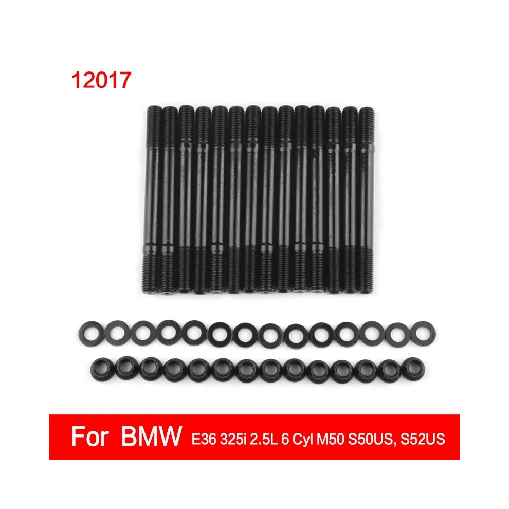 For 201-4302 Cylinder Head Stud Kit For Bmw E36?325I 2.5L 6 Cyl M50 3.0L S50us 3.2L S52us Inline 6 (12017) 9454443721779