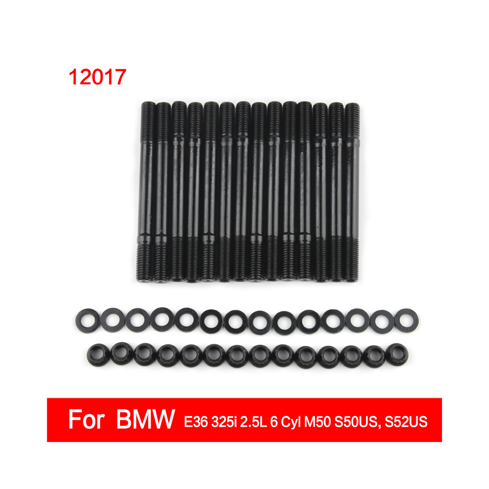 For 201-4302 Cylinder Head Stud Kit For Bmw E36 325I 2.5L 6 Cyl M50 3.0L S50us 3.2L S52us Inline 6 (12017) 9454443724640