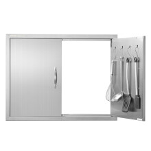 VEVOR Buitenkeuken Deur, 31W x 24H Inch Dubbele Wand BBQ Toegangsdeur