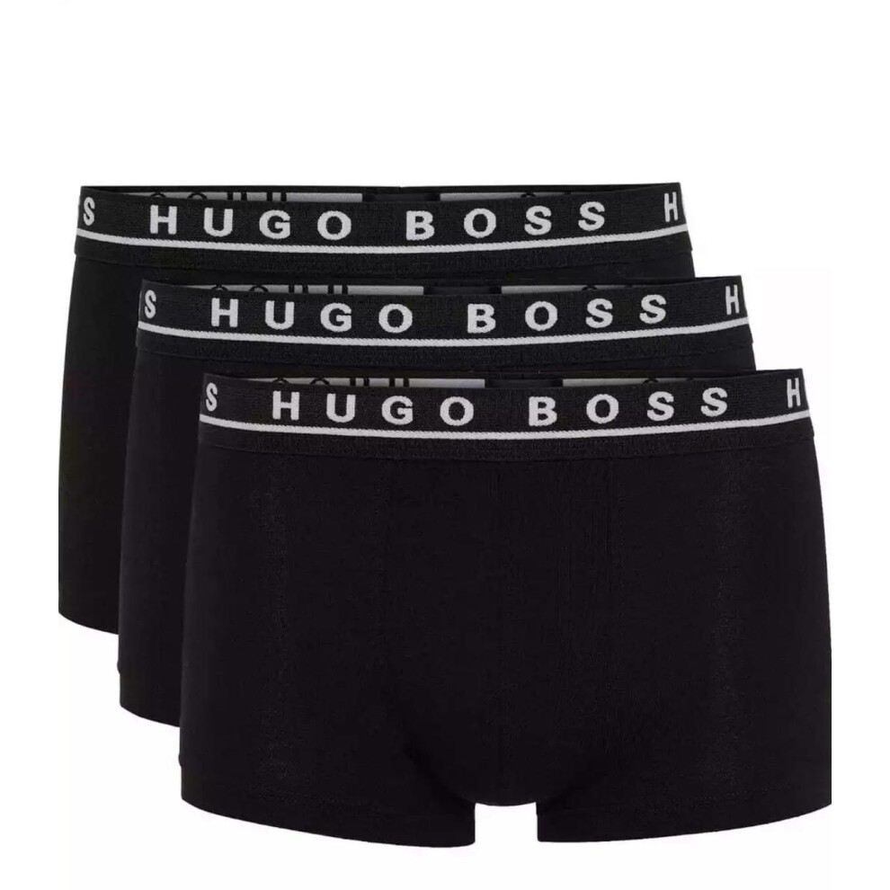 (Large) HUGO BOSS Stretch Cotton Boxer Trunks, Pack of 3