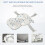 Homcom HOMCOM Foldable Baby Bath Tub Ergonomic with Temperature-Induced Water Plug 14