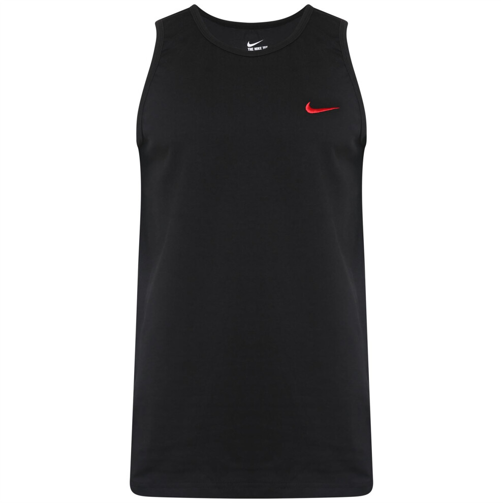 (S) Nike Vest Tank Top Sleeveless Shirt Singlet  Black