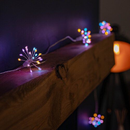 Premier 4.5m Ultra Brights Starburst Multi-Action Christmas Lights with 200 Rainbow LEDs and Timer Function 1