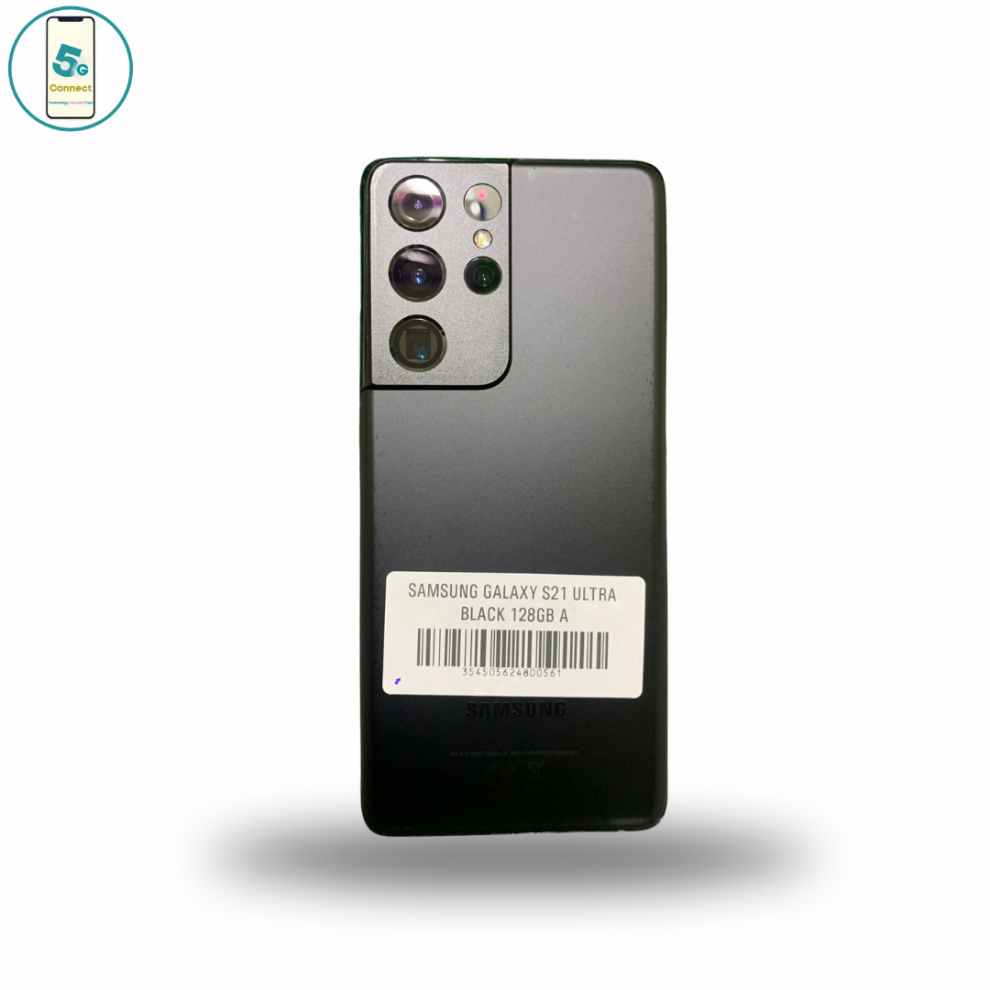 Galaxy S21 Ultra 5G - Black - 128 GB - Small Dot on Screen-image-OPC-PF7KTMW-REFURBISHED