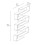(White) Rozalin Floating Bookcase with Geometric Shelves 2