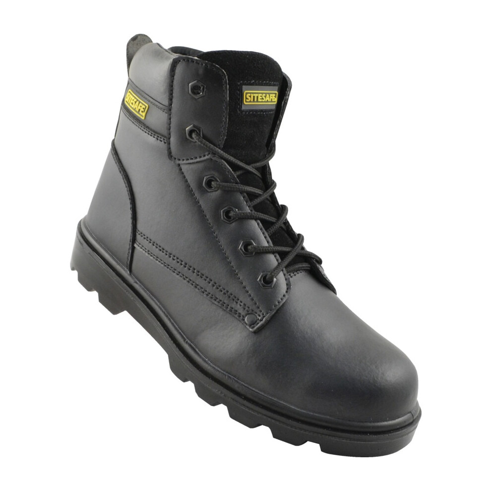 Black Trucker Safety Boots - Size 9