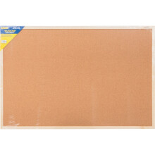 Cork Notice Board 600X900MM Wood Trim
