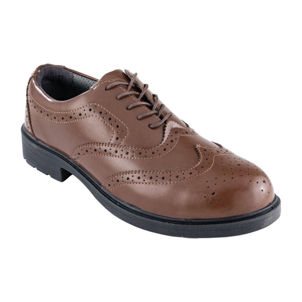 Brogue Shoe Brown S3 SRC Size 8